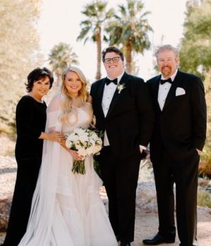 Tricia Lucus and Toby Keith at their son Stelen's wedding